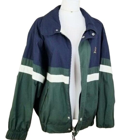 VTG 90s Y2K Tommy Hilfiger Zip Jacket M Streetwear Gorpcore Preppy Blokecore - Picture 1 of 14